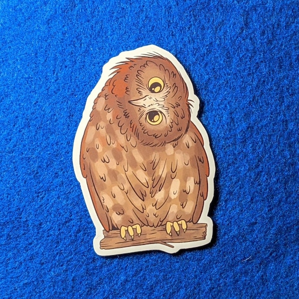 Cute Owl Sticker Made From Vinyl