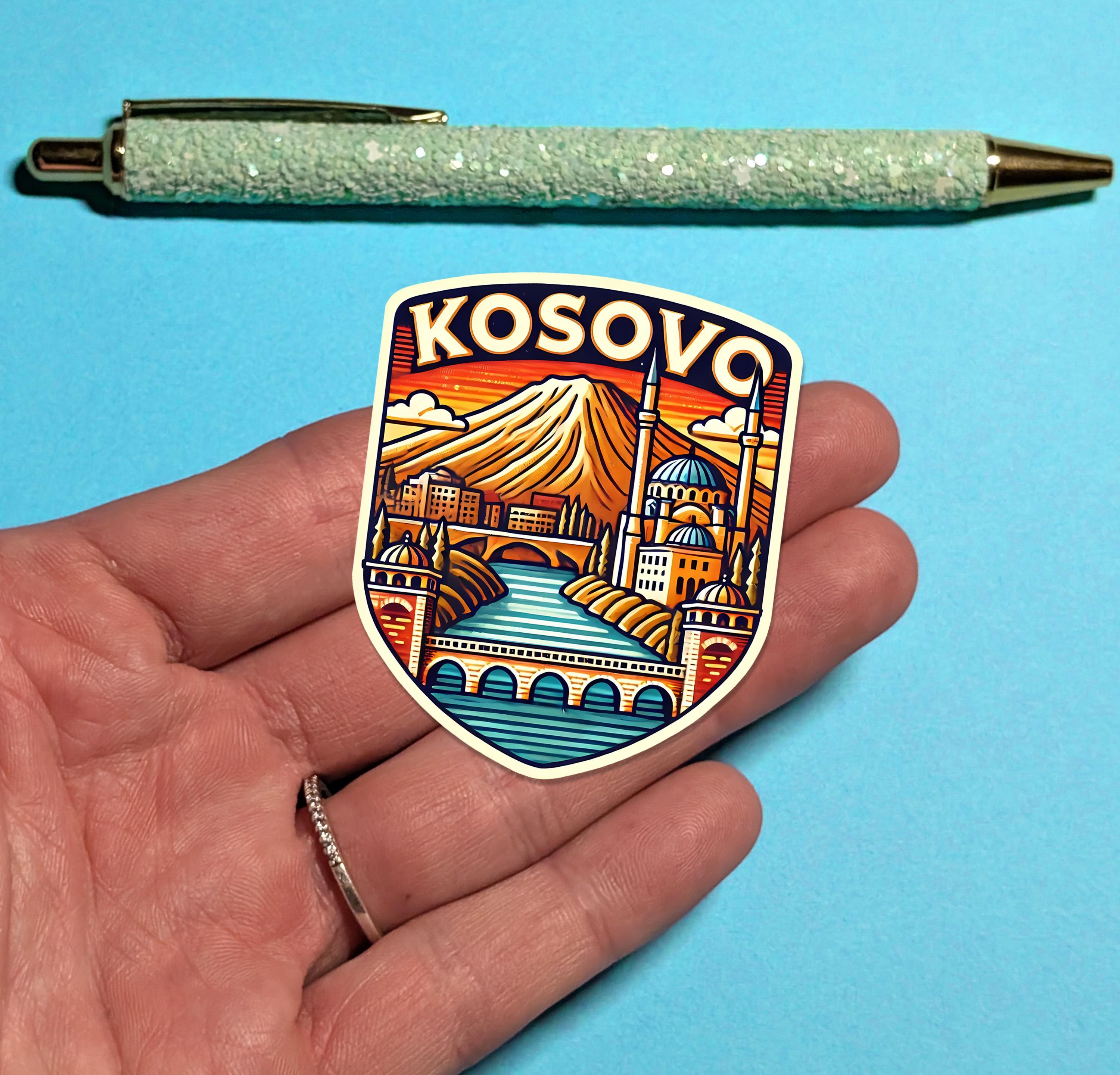 Kosovo Pride Straßenschild – 8 X 30 Cm, Aluminium, Wetterfest – Wanddekoration & Geschenk Für Kosovo-Fans
