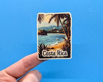 Pura Vida Costa Rica Sticker Decal Palm Trees Sun Island Paradise