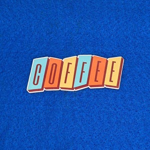 Coffee Sign Sticker  Vinyl Laptop  Mug Decal  Awesome Coffee Lovers Gift