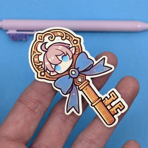 Pegatina para llave de Dungeons and Dragons: bonita pegatina de vinilo de juego de rol de fantasía para fanáticos de DnD, Dungeon Masters, computadoras portátiles, diarios y más.