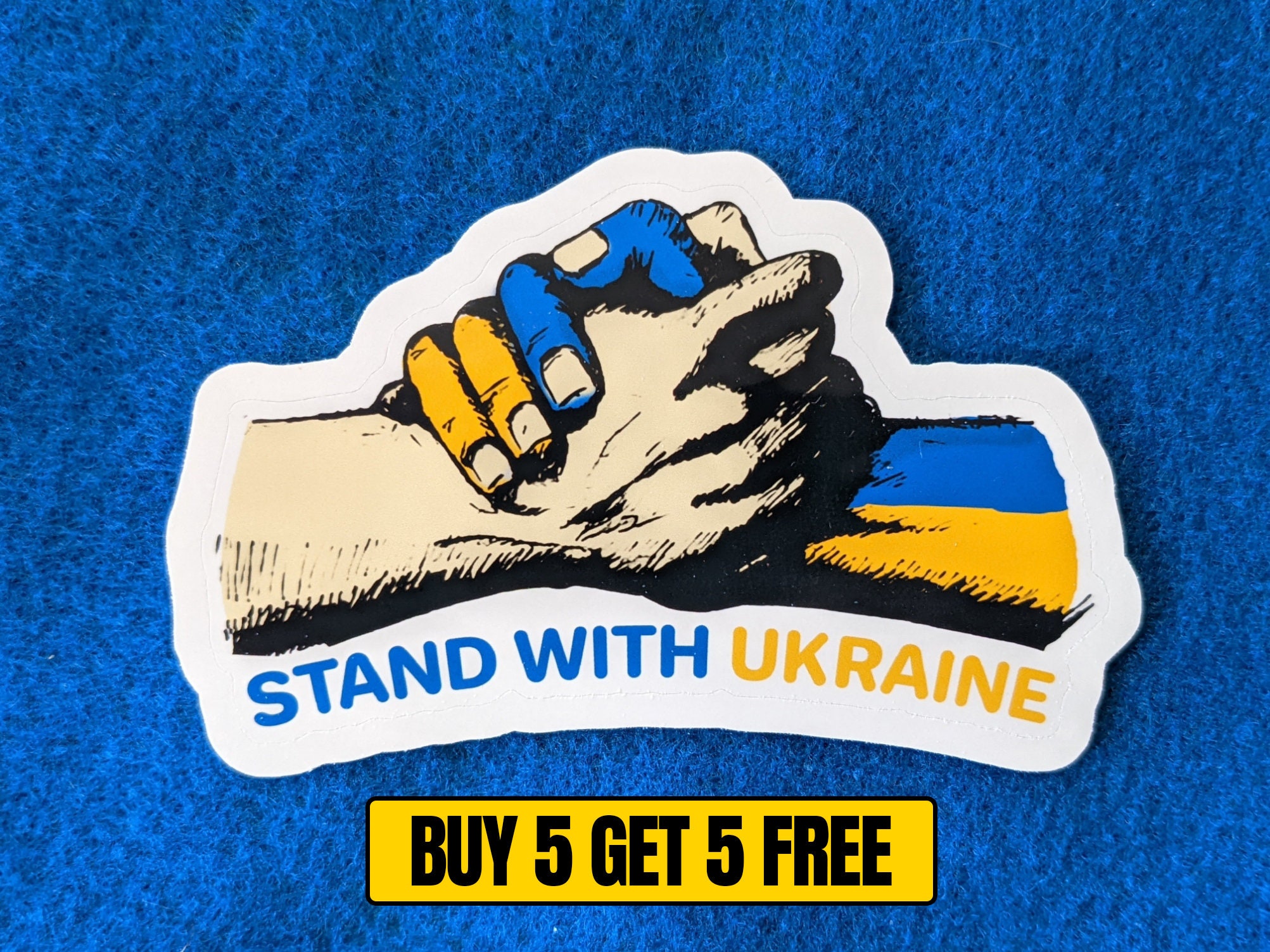 Stand With Ukraine Sticker | Ukraine Sticker | Laptop Sticker | Phone Sticker | Decal