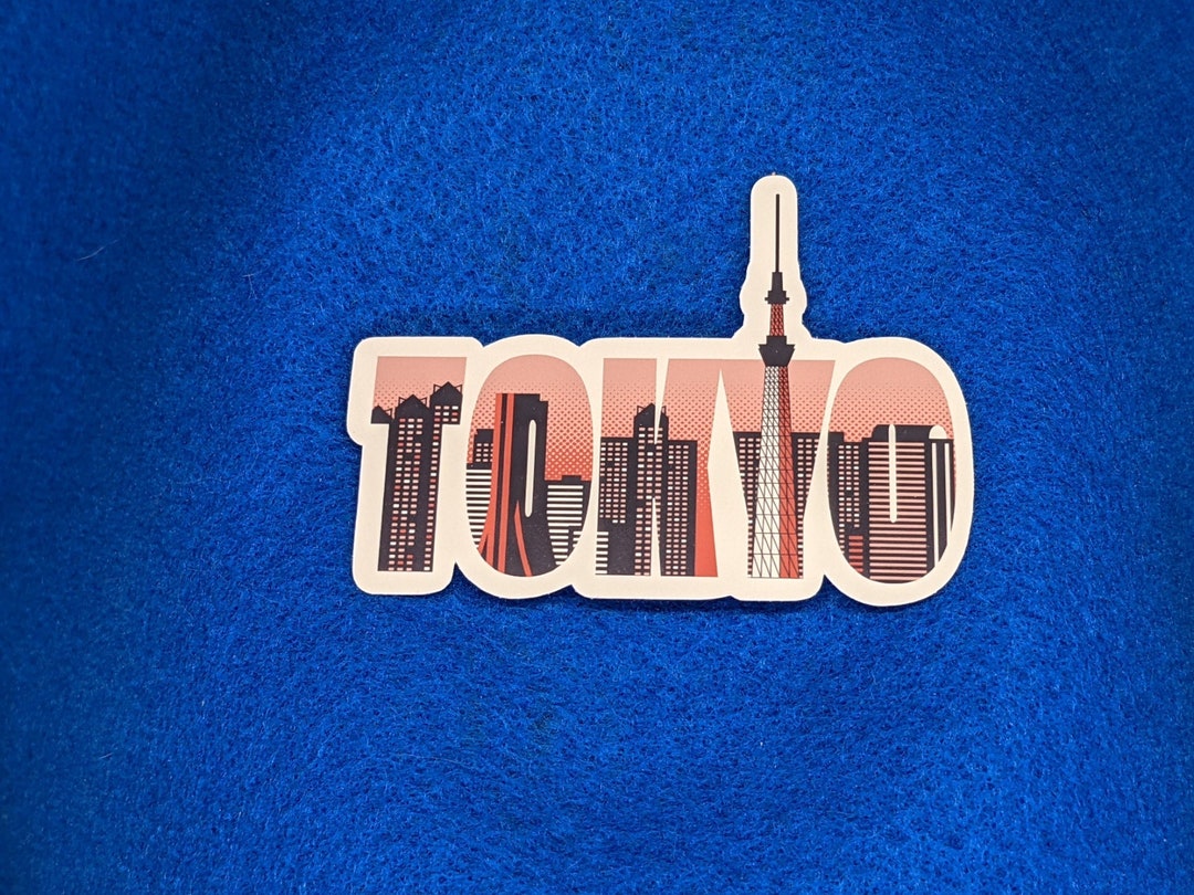 Tokyo Japan Skyline Sticker Vinyl Sticker Japan Sticker Etsy
