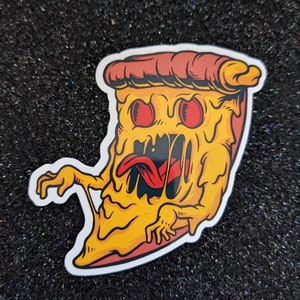 Pizza Monster Aufkleber, Pizza Aufkleber, Monster Aufkleber, lustiger Aufkleber, Geschenke