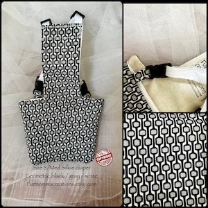 Pañal Silkie tamaño S/Mediano para pollos, para el cuidado de mascotas domésticas, con tirantes ajustables, hebillas, clips, bolsa impermeable para excrementos, fabricado en EE. UU.