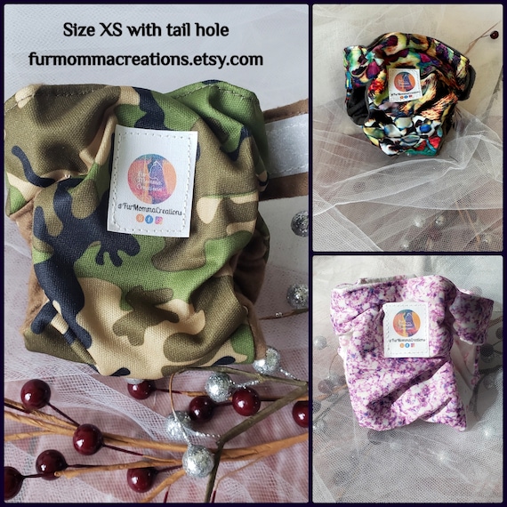 Cat Kitten Bunny XS Tiny Diaper Nappy Incontinence Paralysis