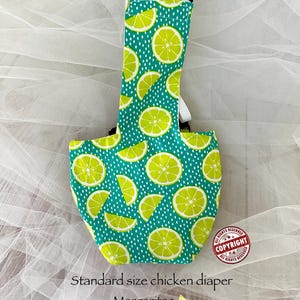 Pañal para pollos: tamaño estándar, ajustable, bolsa impermeable para excrementos, fabricado en EE. UU.