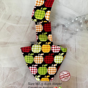Duck Diapers  M/ Large size Pekin / Magpie / Muscovy Injured ducks adjustable suspenders w/ buckles waterproof pouch USA Made