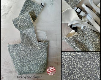 Pañal para pavo/ganso: Pañal impermeable ajustable para aves de corral - Fabricado en EE. UU.