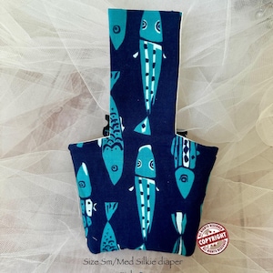 Silkie size S/Medium Chicken  Diaper for House pet Chicken Care Adjustable Suspenders buckles clips waterproof poo pouch  USA Made