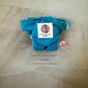 XXS Tiny Pet Diaper: Waterproof Incontinence Solution for Kitten, Puppy, Squirrel