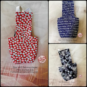 Fralda de bolso XXS Serama Kikiriki para galinhas, suspensório ajustável, bolsa à prova d'água, estampas estilosas, cuidados com galinhas, fazenda, fabricada nos EUA