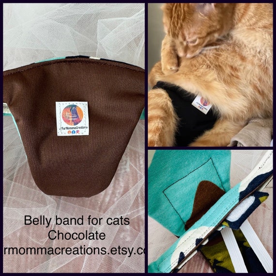 Cats Stud Pants Belly Band Special Needs, Spraying, Leafiness, Incontinence  Paralysis Mobility Challenge Wash & Reuse Waterproof Fabric USA 