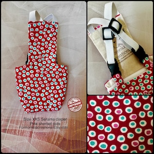 Pañal de bolsillo para pollo Serama Kikiriki XXS, con tirantes ajustables, bolsa impermeable, estampados elegantes, casa de granja para el cuidado de los pollos, fabricado en EE. UU.