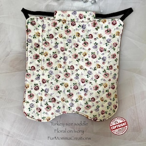 Turkey Saddle Quilted Hen Apron Multi layered jacket Feather Protector Backyard Turkeys USA Made