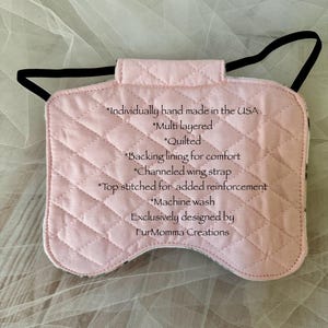 Handmade Quilted Chicken Saddle: Feather Protector Jacket Standard size, bantam size, turkey size