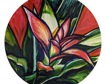 Bromelia Exotica 12 wood panel
