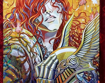 Malenia Holographischer Druck (Elden Ring inspiriert)