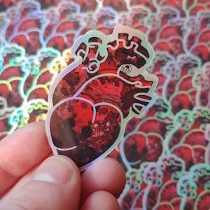 Holographic Heart Sticker