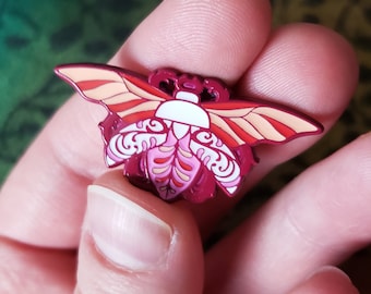 Lesbian Scarab Pin (Soft Enamel with Epoxy)