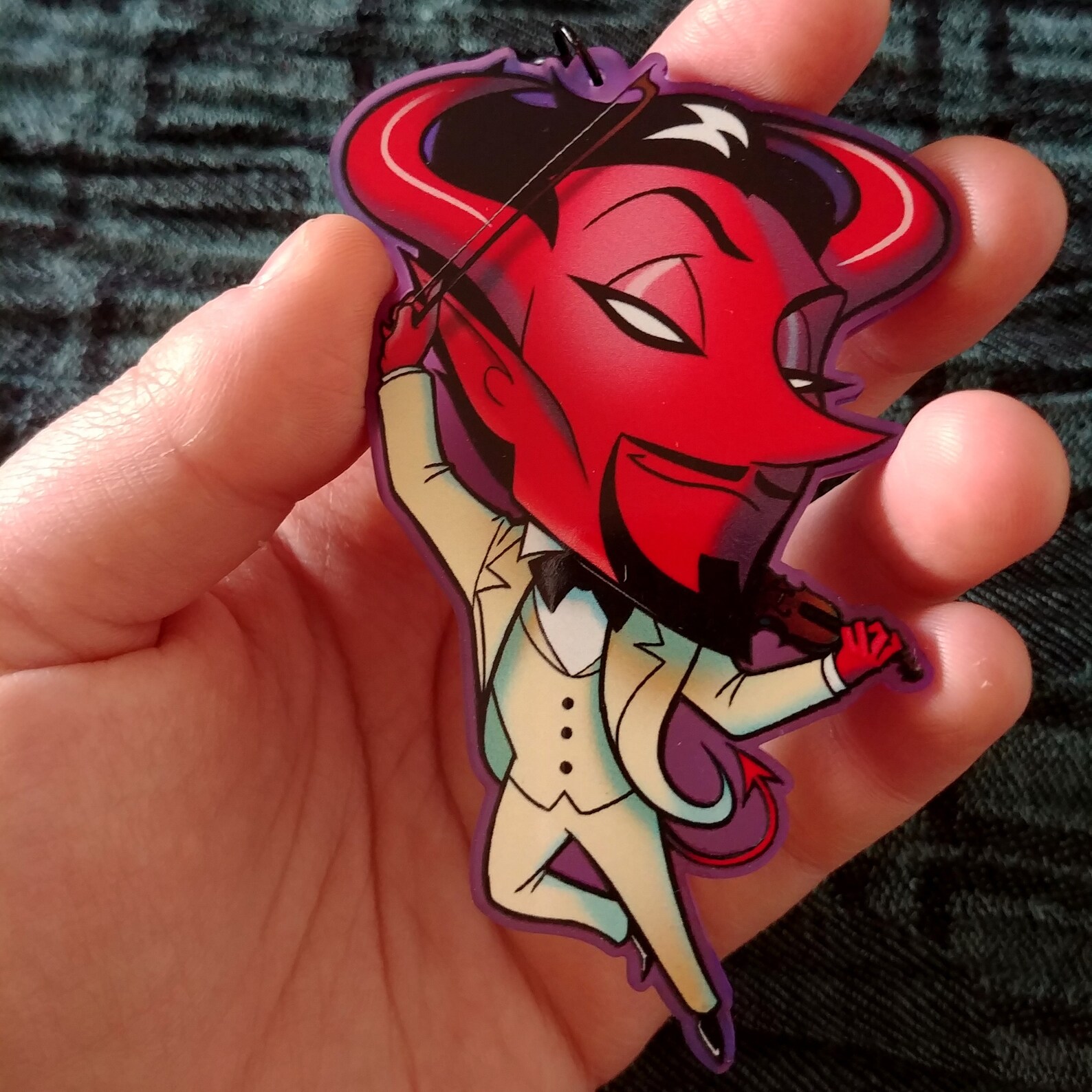 Luci Devil Fiddler Sticker & Keychain | Etsy