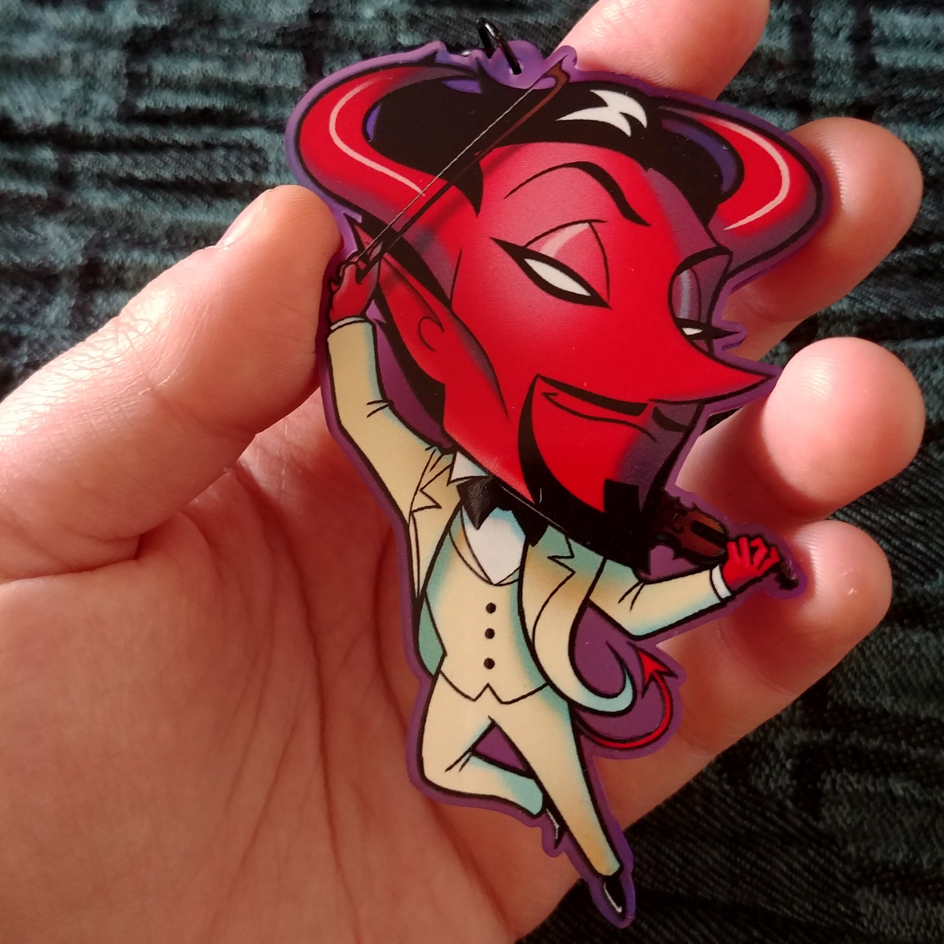 Luci Rapper Devil Luci devil fiddler sticker & keychain | Etsy