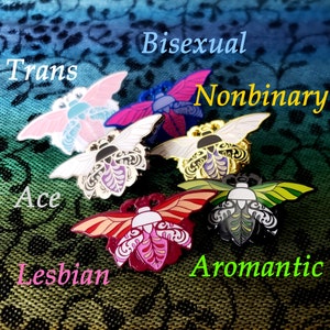 Lesbian Scarab Pin (soft Enamel With Epoxy) - Etsy