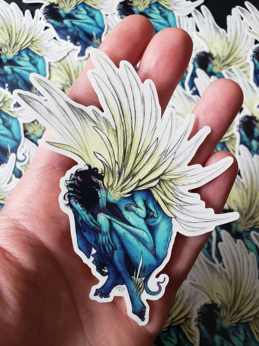 Angel Sticker - Etsy