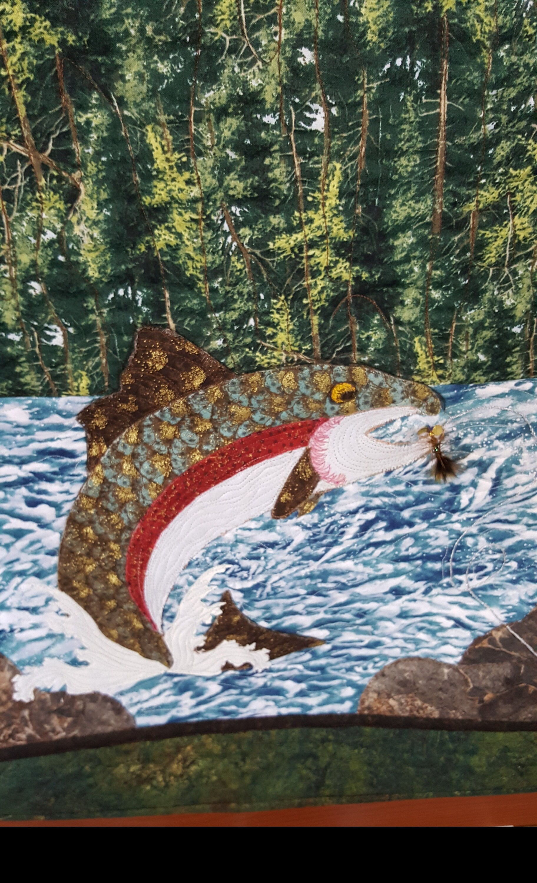 Rainbow Trout Laser Cut Applique Quilt Kit 24 X 24 FREE Etsy