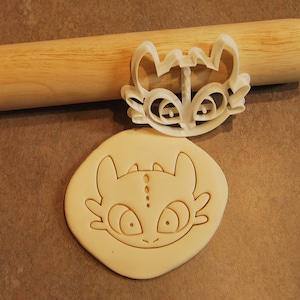 Cute Toothless Light Fury Dragon Cookie Cutter