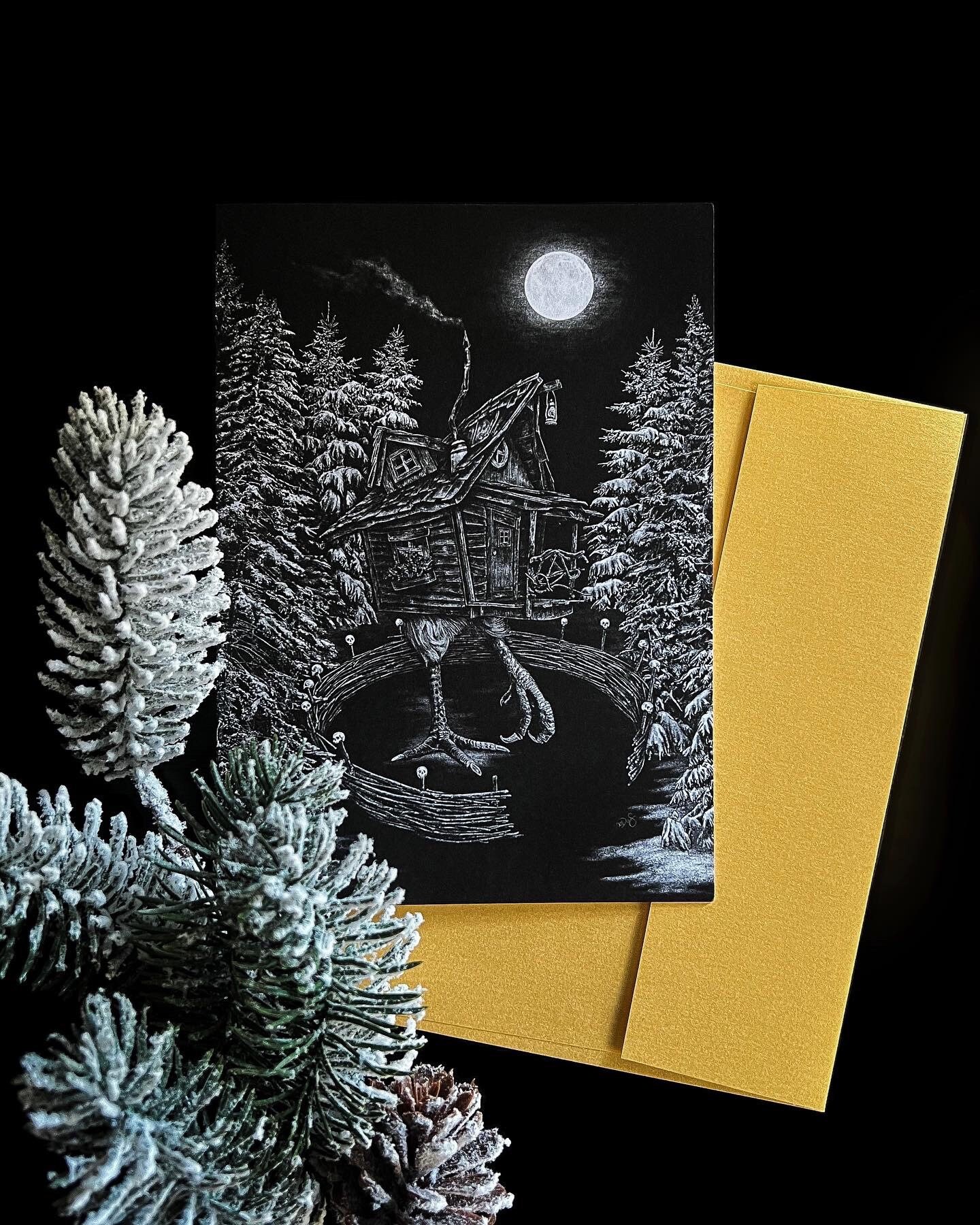 Baba Yaga’s Hut 5x7 Greeting Card