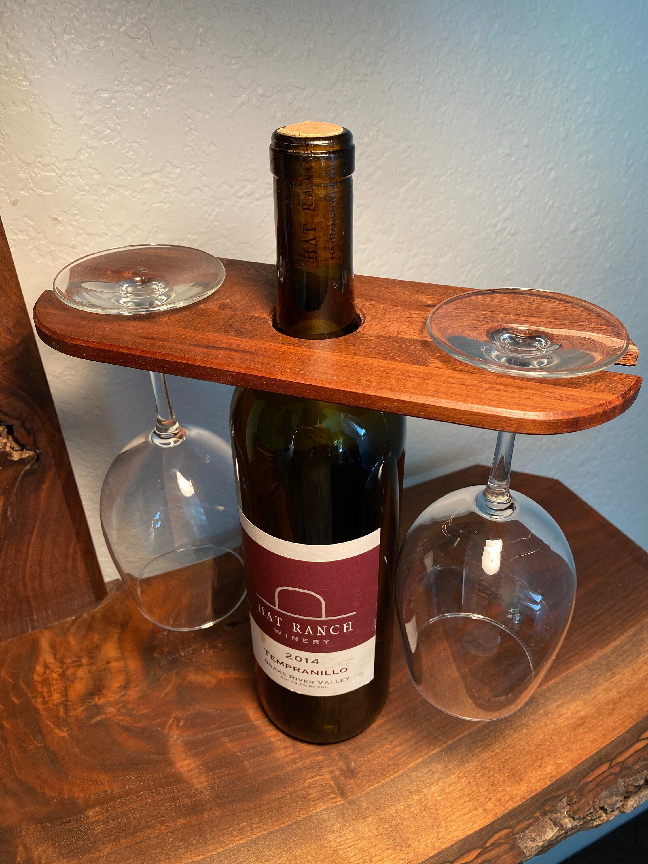 Wood Balancing Wine Display Wine Rack Carrier Wine Glass - Etsy