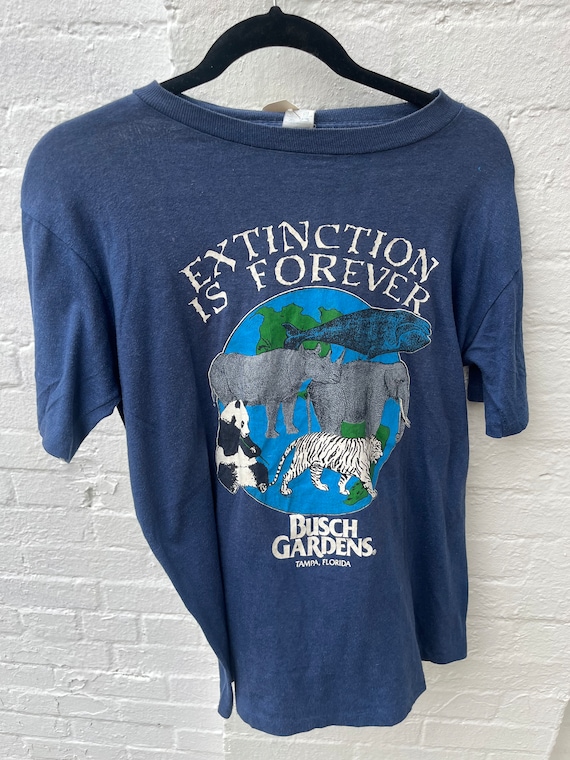 vintage 80s Extinction Is Forever Busch Gardens t… - image 1