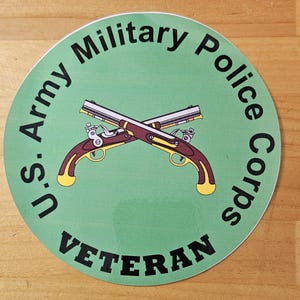 U.S. Army MitilitaryPolice Corps Veteran Decal
