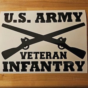 U.S. Army Infantry Veteran Decal,