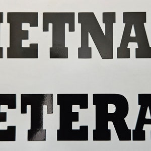 Vietnam Veteran Decal