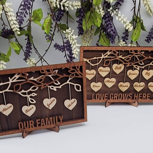 Family Tree Stand With Pictures Etsy