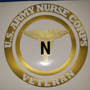 U.S. Army Nurse Corps Veteran Decal
