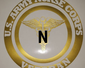 U.S. Army Nurse Corps Veteran Decal
