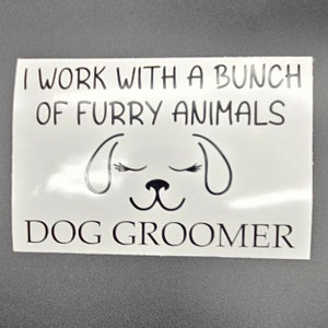 Dog Groomer Decal Sticker
