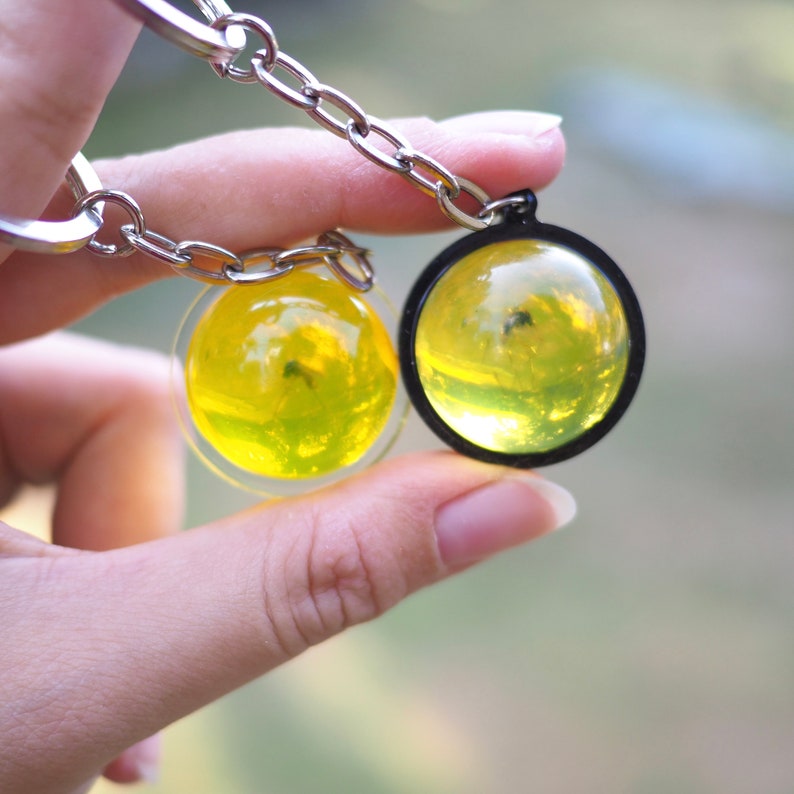 Jurassic Park Mosquito in Amber Resin Keychains Mosquito Etsy