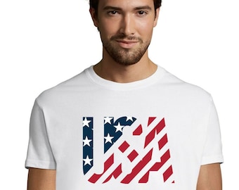 USA Flag T-Shirt: Patriotic American Independence Day Tee