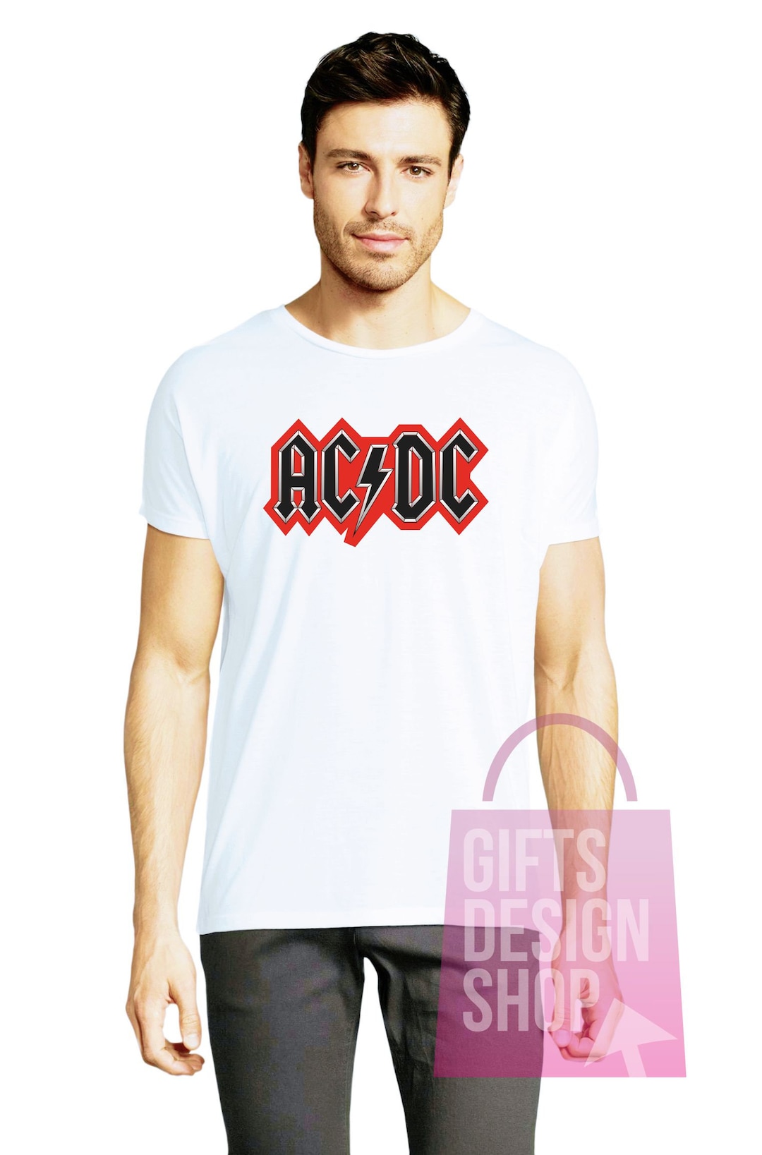 AC-DC Fan T-shirt Sublimation Tees Music Band T-shirts - Etsy