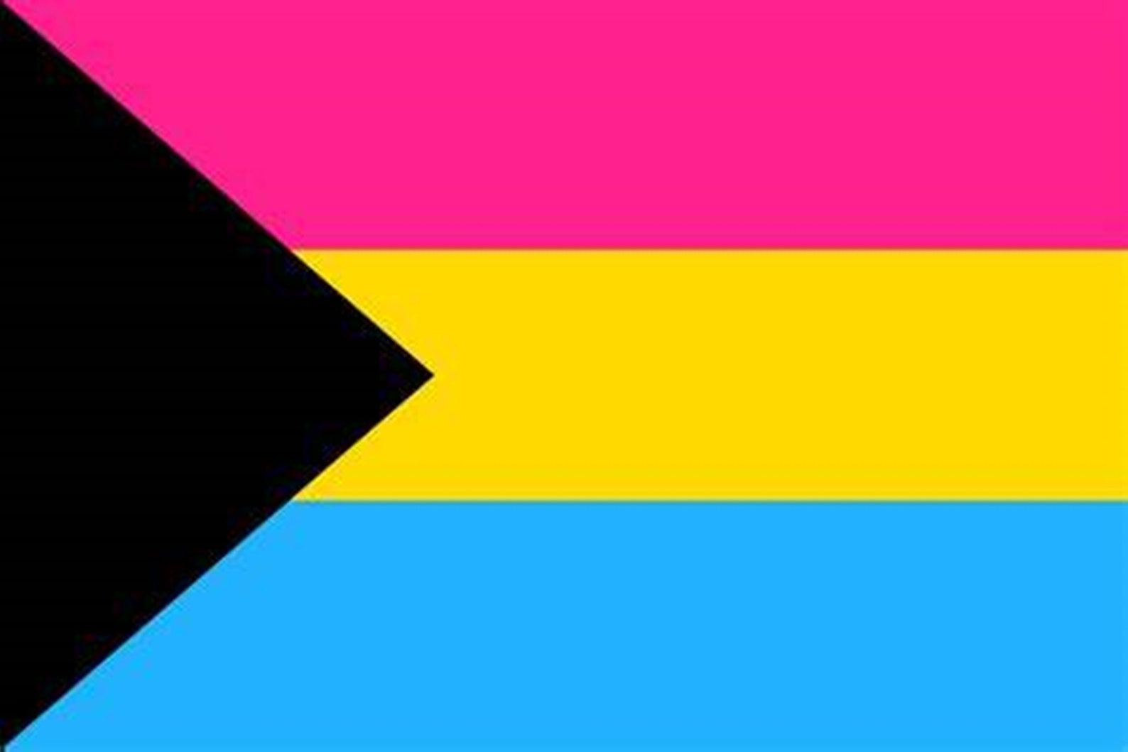 Demi Pan Sexual Pride Flag Printed Grosgrain Ribbons 7/8 | Etsy