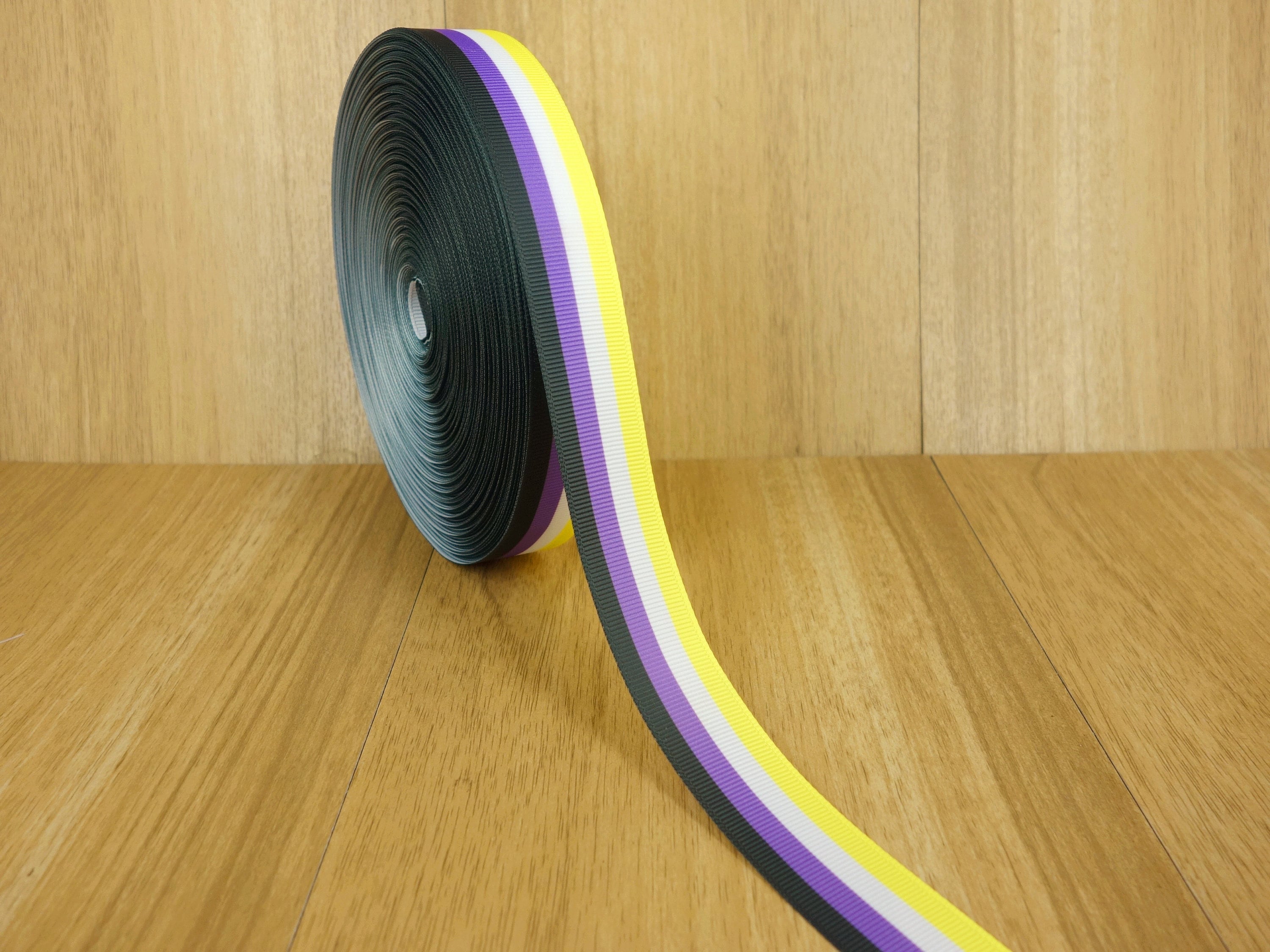 Non-binary Pride Flag Printed Grosgrain Ribbons - 3 Inch,2 Inch,1-1/2 ...