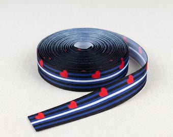 Leather Pride Grosgrain Ribbon 7/8 Inch (22mm), Printed Ribbon for Hair Bows, DIY Crafts, Gift Wrapping, Ribbon by Yard