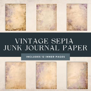 Vintage Sepia Junk Journal Hintergrund, Grunge Map Textur, antikes digitales Papier, druckbares Scrapbook Ephemera Clipart digitaler Download
