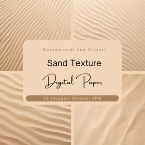 May include: A set of 12 digital paper textures featuring a close-up of sand dunes. The textures are high-resolution, 300dpi JPG images, and are perfect for use in digital scrapbooking, card making, and other craft projects.