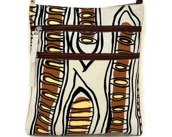 Delia, Aboriginal art, hand printed, fabric, Poinciana Pods, Gabriella Baxter , Nagula Jarndu, Broome, Women, Fair Trade, Australia,
