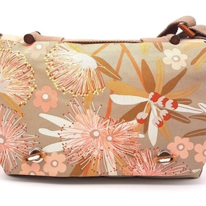 Jules Satchel - Australian Native Flowers, Flora, Art, Fabric, Jocelyn Proust, Little Penda, Australia, Messenger Bag, Crossbody